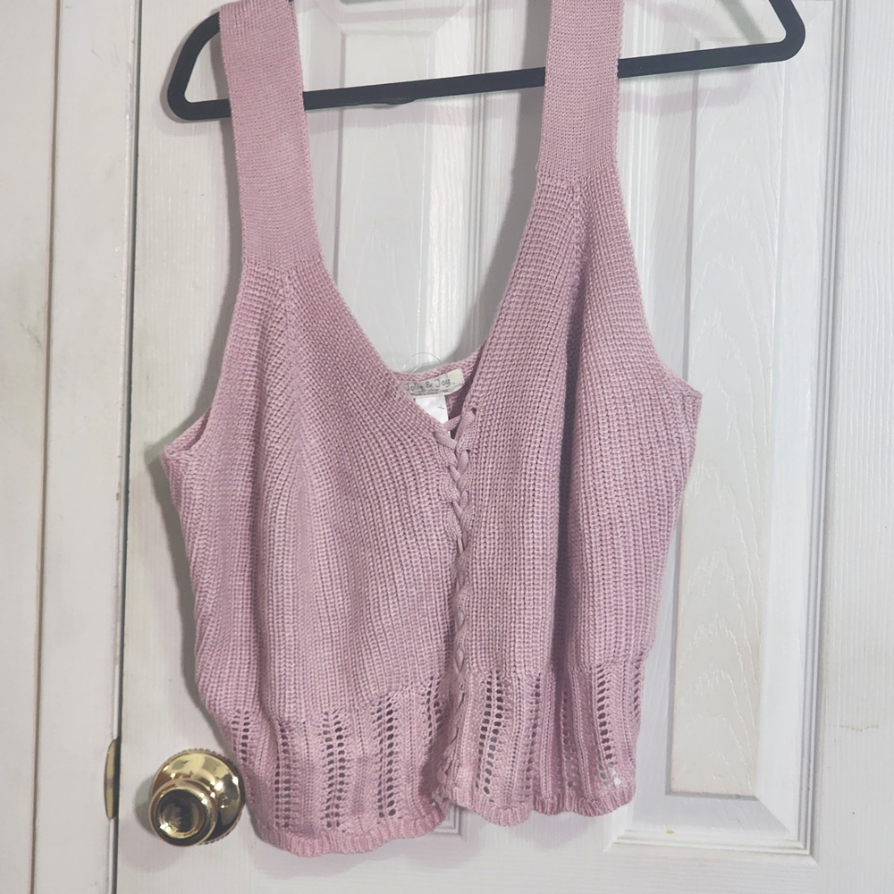 Women's Pink Knit Top
